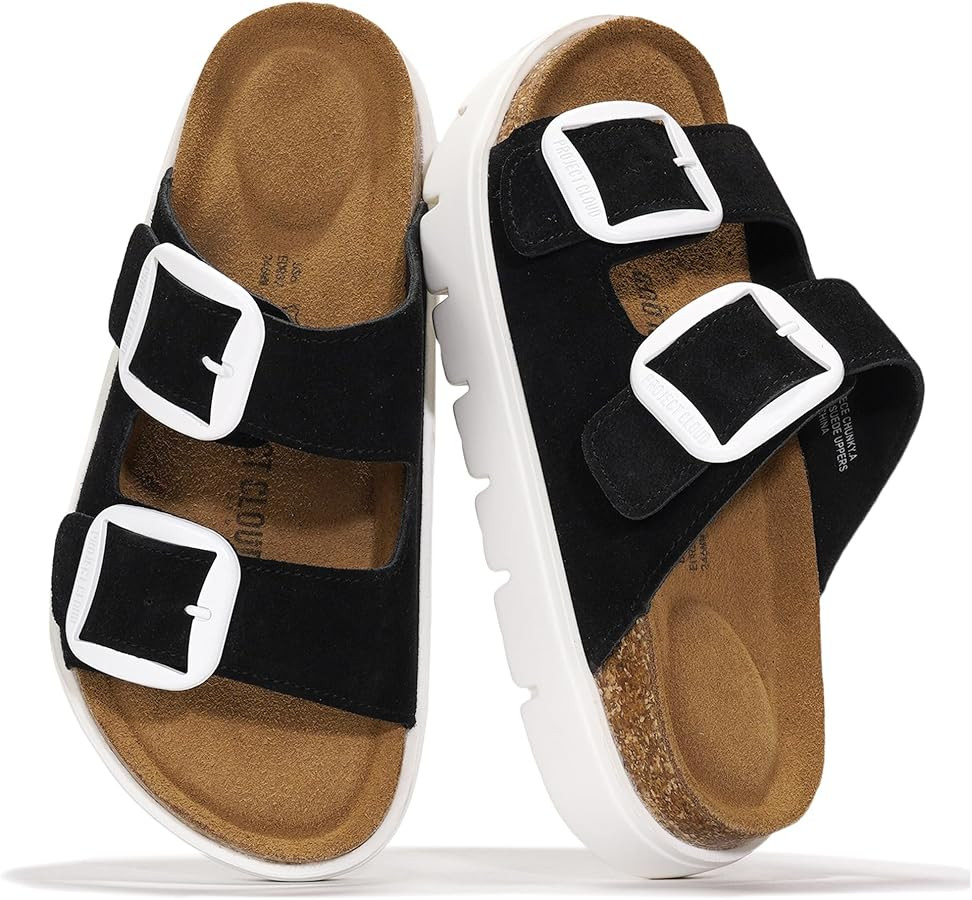 Project Cloud Genuine Leather Platform Sandals Women Footwear - Wedge Chunky Sandals Womens sanda... | Amazon (US)