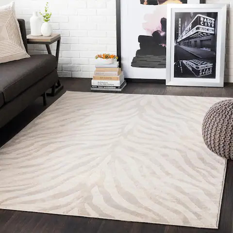 Niamey Khaki Animal Print Area Rug - 7'10" x 10'3" | Bed Bath & Beyond