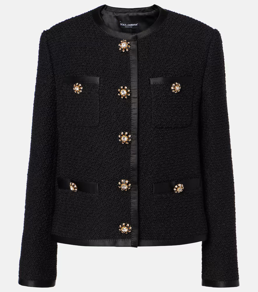 Dolce&Gabbana Wool and silk-blend tweed jacket | Mytheresa (INTL)