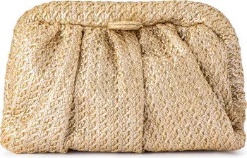 Olga Berg Stevie Pleated Woven Clutch | Nordstrom | Nordstrom