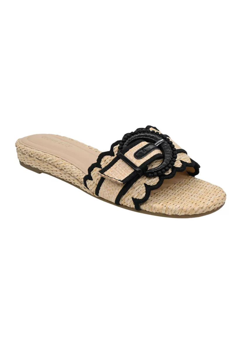 Petra Scallop Trim Sandals | Belk