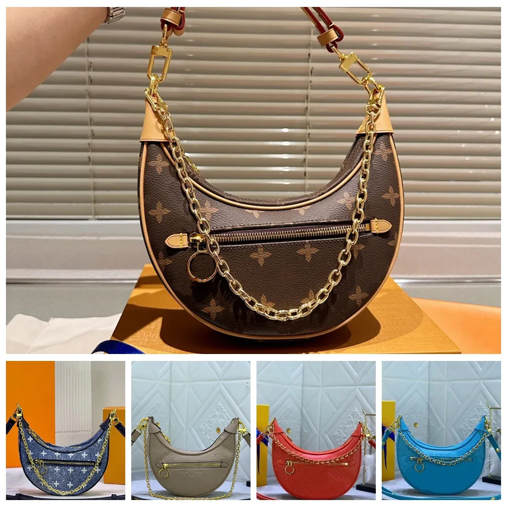 Shoulder Bag Loop Bag Designer Bag Crossbody Chain Strap Bag Baguette Halft Moon Underarm Handbag... | DHGate