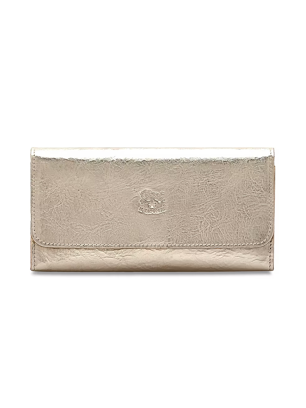 Metallic Leather Trifold Continental Wallet | Saks Fifth Avenue