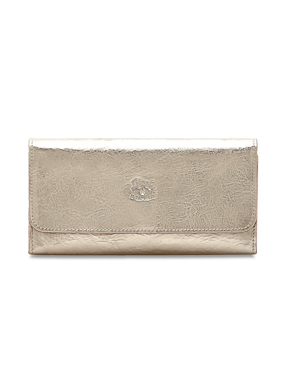 Metallic Leather Trifold Continental Wallet | Saks Fifth Avenue