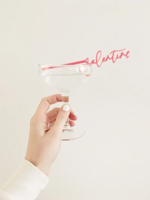 Galentines Day Cocktail Stirrers  Cocktail Stir Stick  | Etsy | Etsy (US)