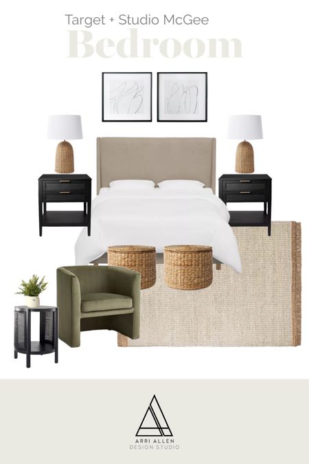 Bedroom inspo straight from Target with Studio McGee

#Bougieonabudget

Bedroom | Sode Tables | Lounge Chair | Velvet Chair | Woven | Black Accent 

#LTKunder100 #LTKstyletip #LTKhome