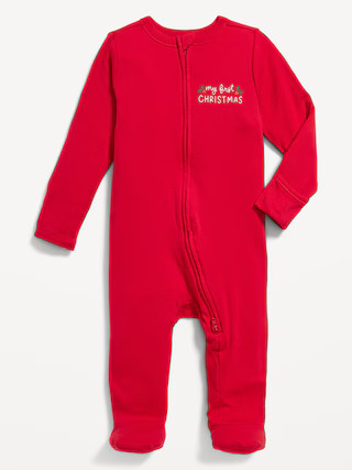 2-Way-Zip Sleep &amp;amp; Play Footed One-Piece for Baby | Old Navy (US)