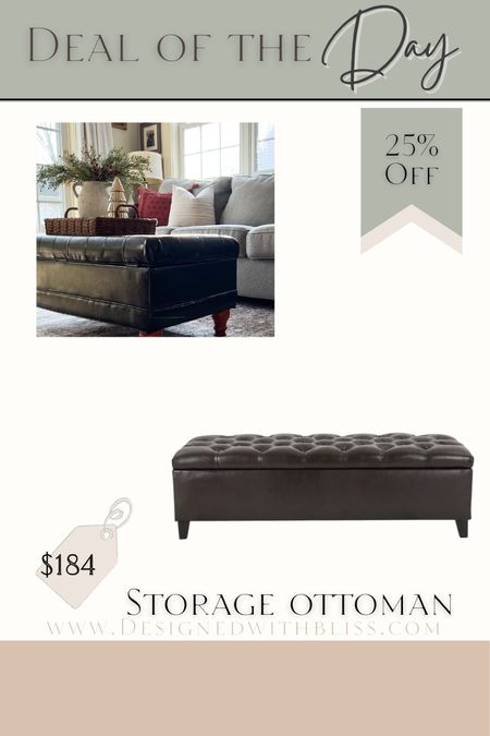 My storage ottoman is on sale! Storage, ottoman, deal or the day, coffee table

#LTKstyletip #LTKsalealert #LTKhome