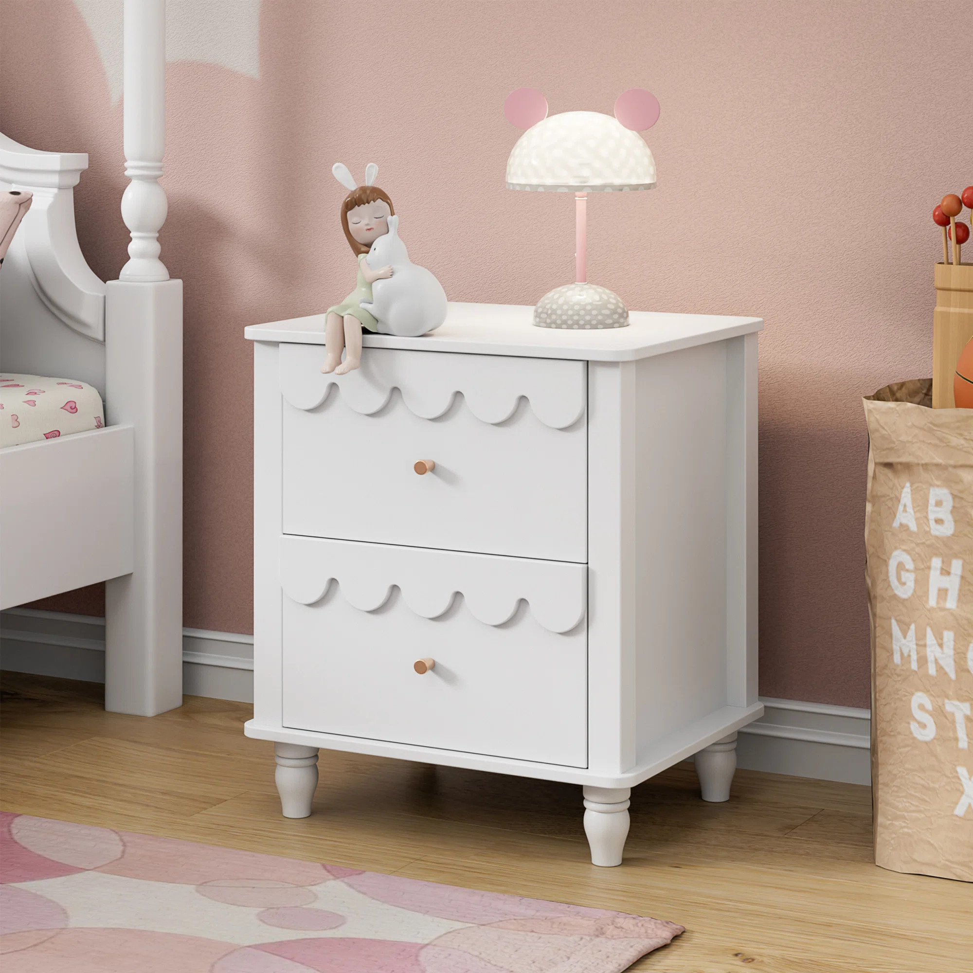 Dorlan 19.7“W Cute Cloud shape Nightstand | Wayfair North America