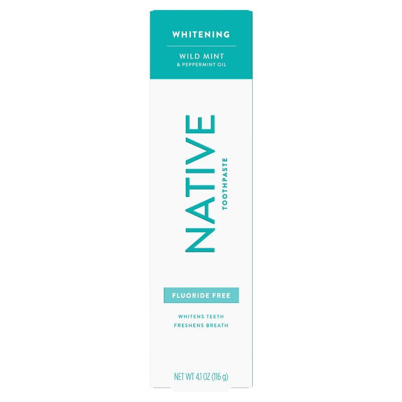 Native Whitening Wild Mint & Peppermint Oil Fluoride Free Natural Toothpaste - 4.1oz | Target