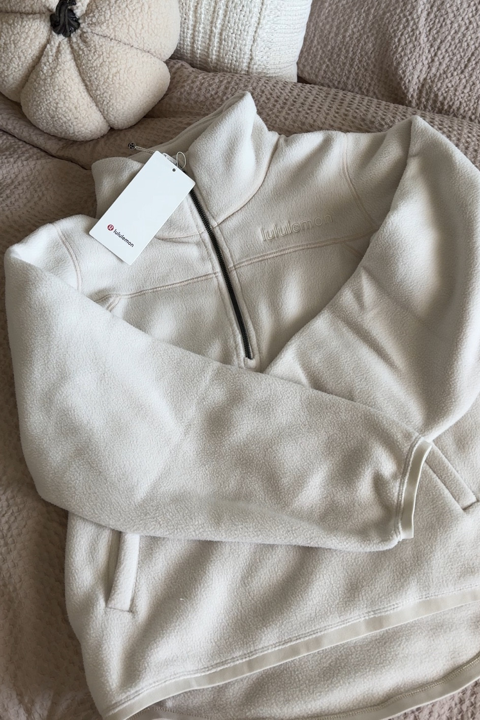 lululemon fleece zip up 🤍

#LTKHoliday #LTKSeasonal