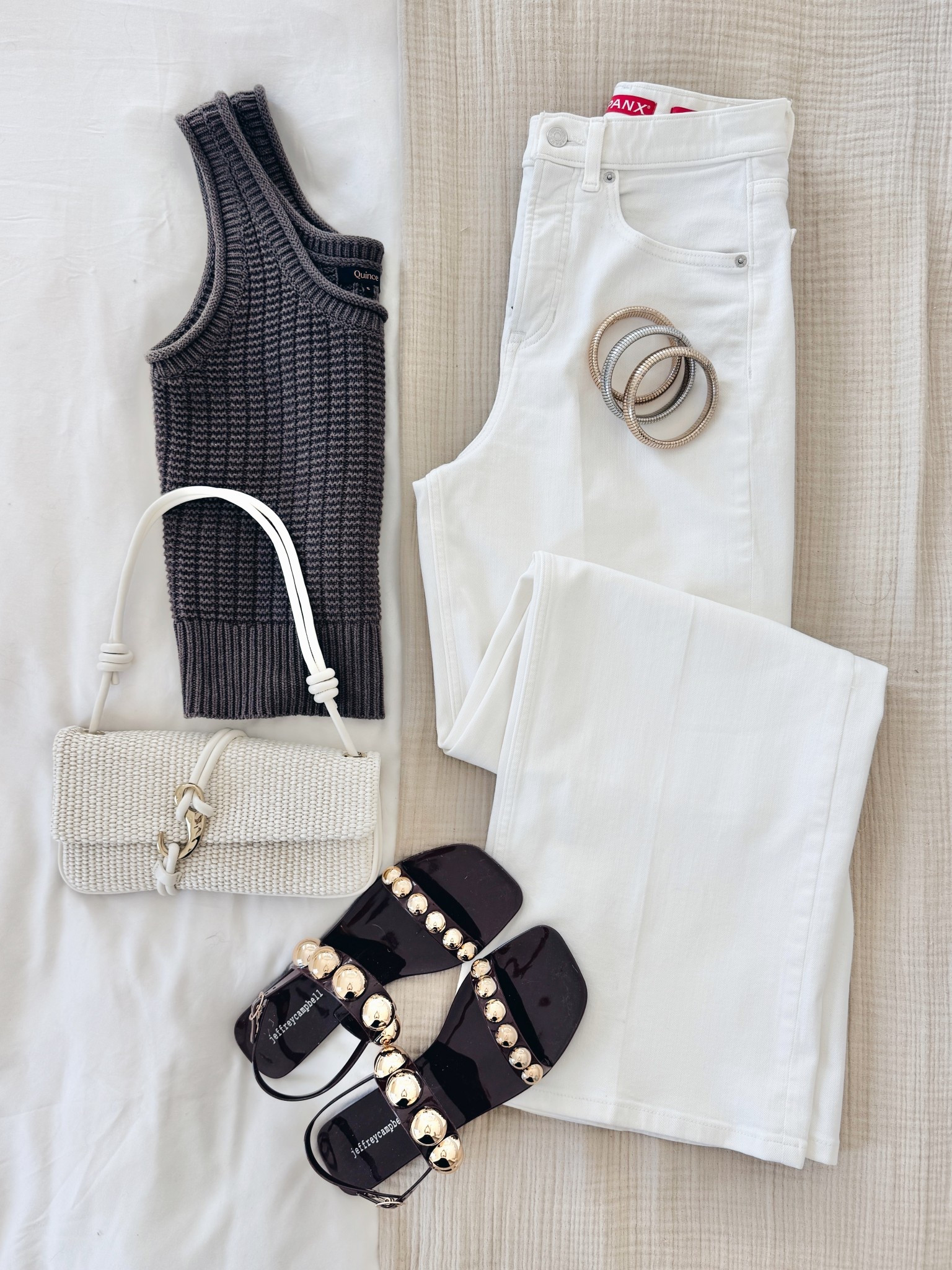 Date night outfit. Use my new customer discount code RACHELXSPANX for 15% off and free shippping.  Sandals true to size.  The top is a cooler brown than the stock photo suggests imo.  

#LTKgrwm #LTKSaleAlert #LTKTall