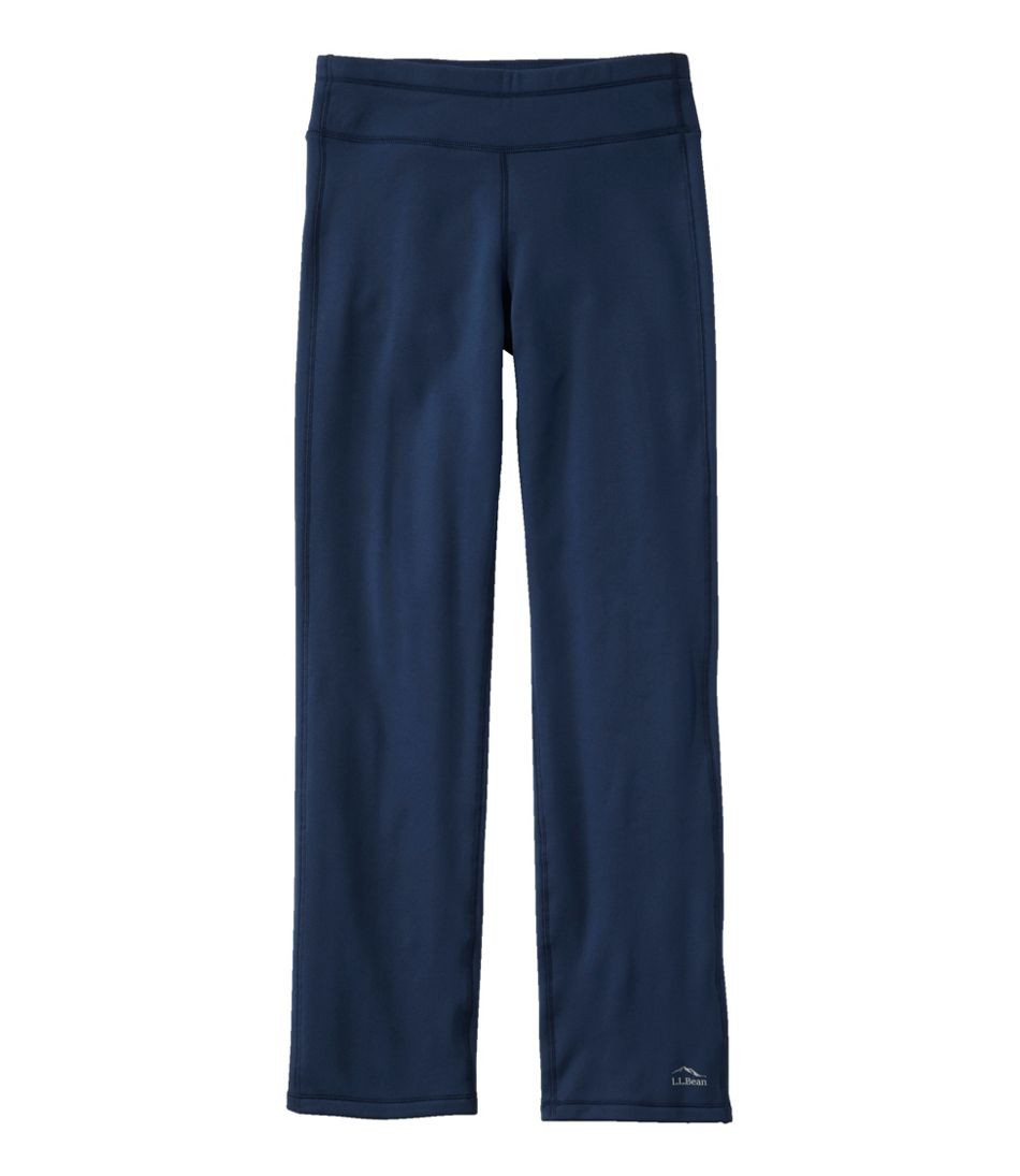 Women's PrimaLoft ThermaStretch Fleece Pants, Mid-Rise Straight-Leg | L.L. Bean