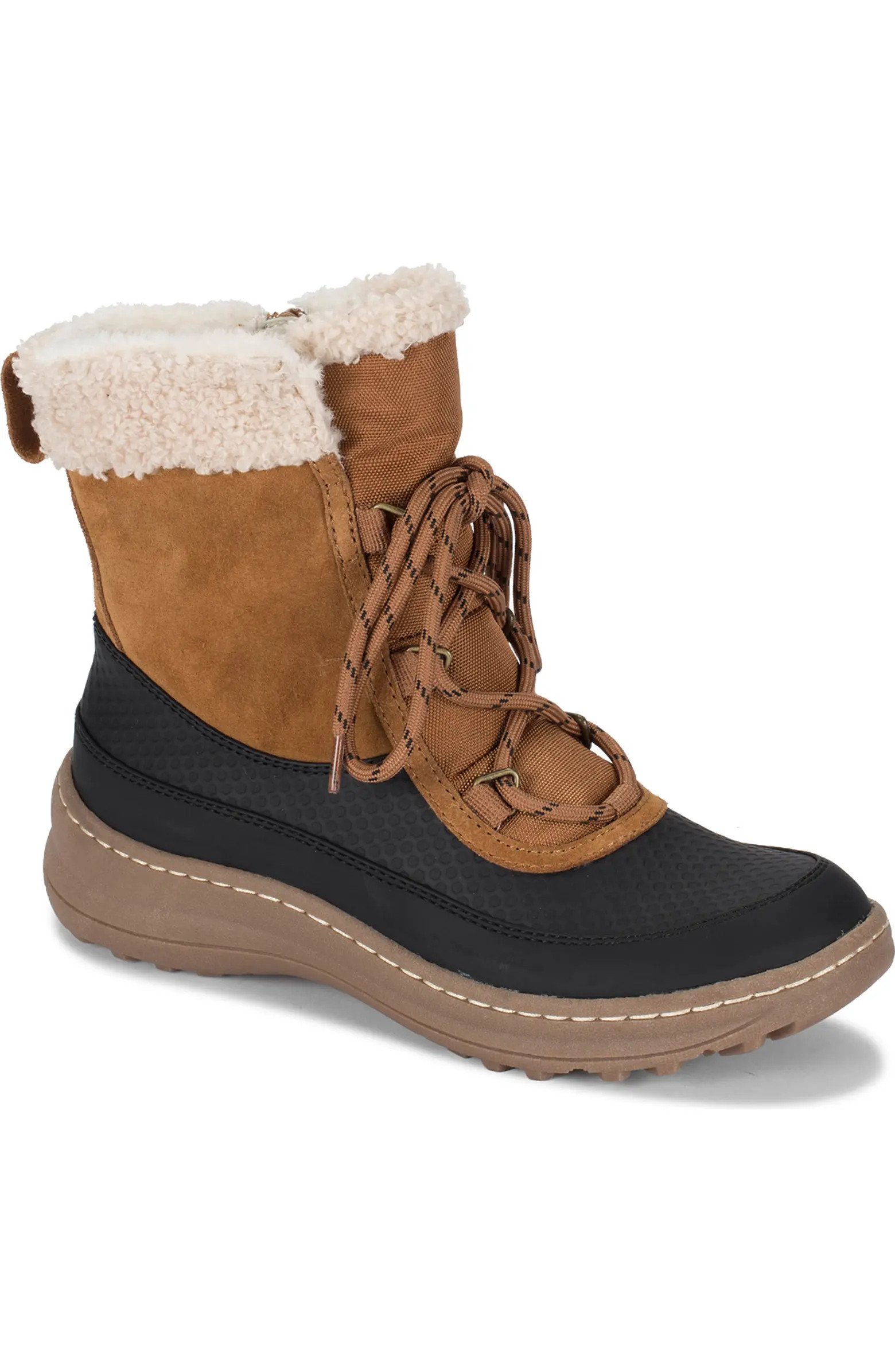 BARETRAPS Alta Faux Shearling Lined Water-Resistant Suede Lace-Up Boot (Women) | Nordstromrack | Nordstrom Rack