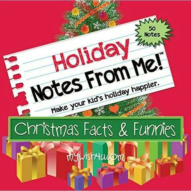 Lunch Box Notes for Kids - Lunch Notes From Me! “Christmas Facts & Funnies” - 50 tear-off Lun... | Walmart (US)