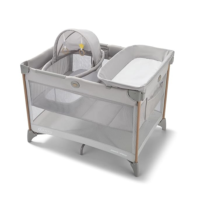 Graco Pack 'n Play CareSuite Bassinet Lux Playard, Sky | Amazon (US)