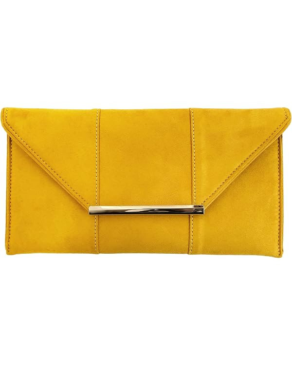 JNB Faux Microsuede Envelope Clutch | Amazon (US)