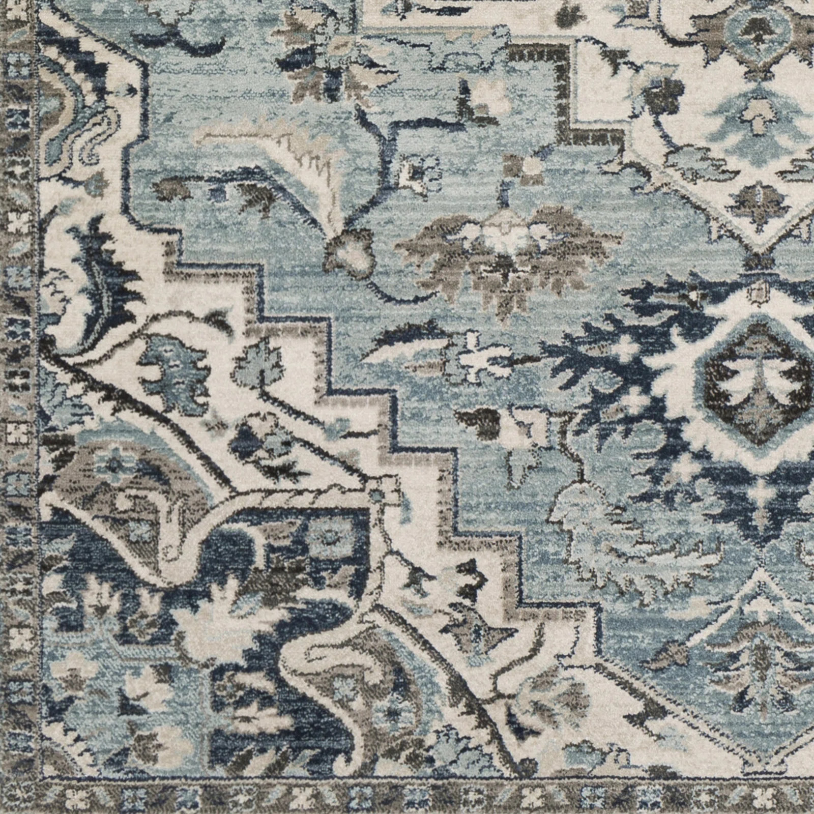Minneapolis Oriental Area Rug in Navy/Gray | Wayfair North America