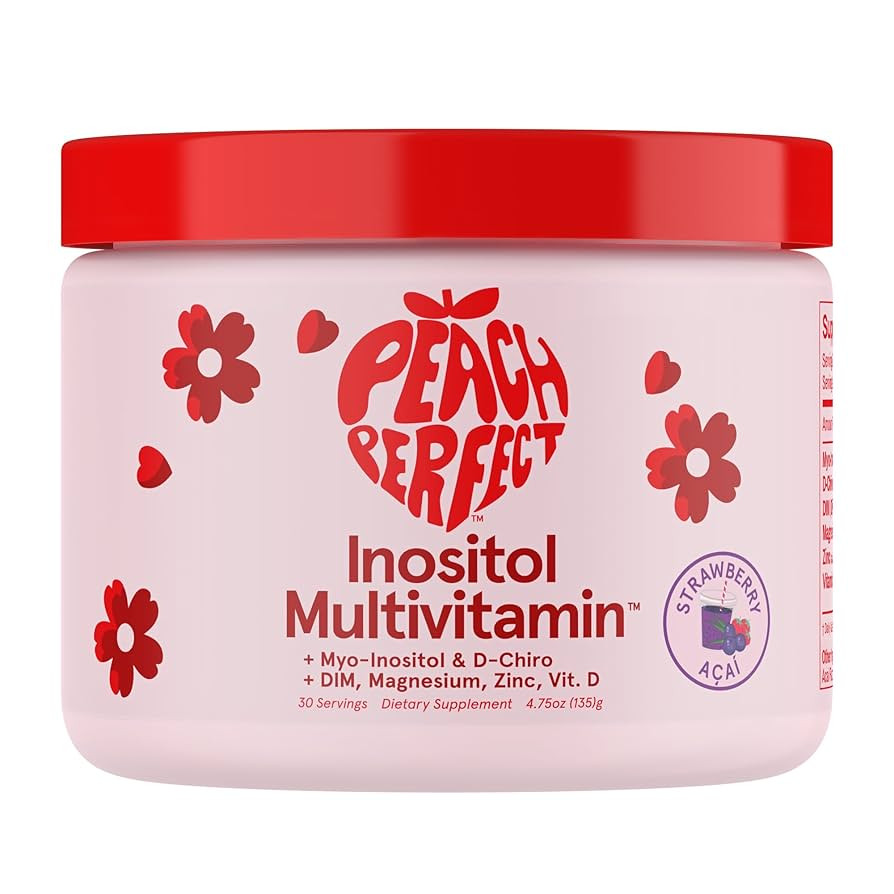 Inositol Powder Multivitamin, Strawberry Acai Flavor – 4g Myo & D-Chiro Inositol, DIM, Zinc, Ma... | Amazon (US)
