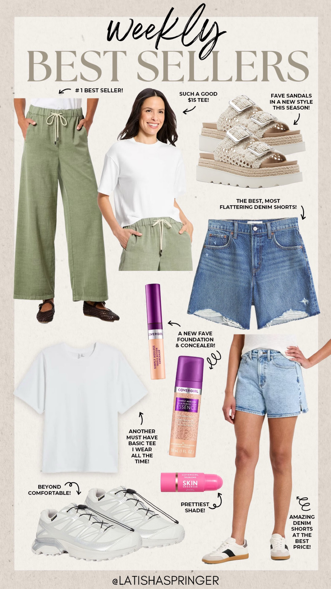 Last week’s best sellers! 

#bestsellers

Weekly best sellers. Weekly most loved products. Target spring pants. Abercrombie denim shorts. Flattering denim shorts. Basic white tee. Walmart crochet platform sandals. Target denim shorts  

#LTKSaleAlert #LTKSeasonal #LTKootd