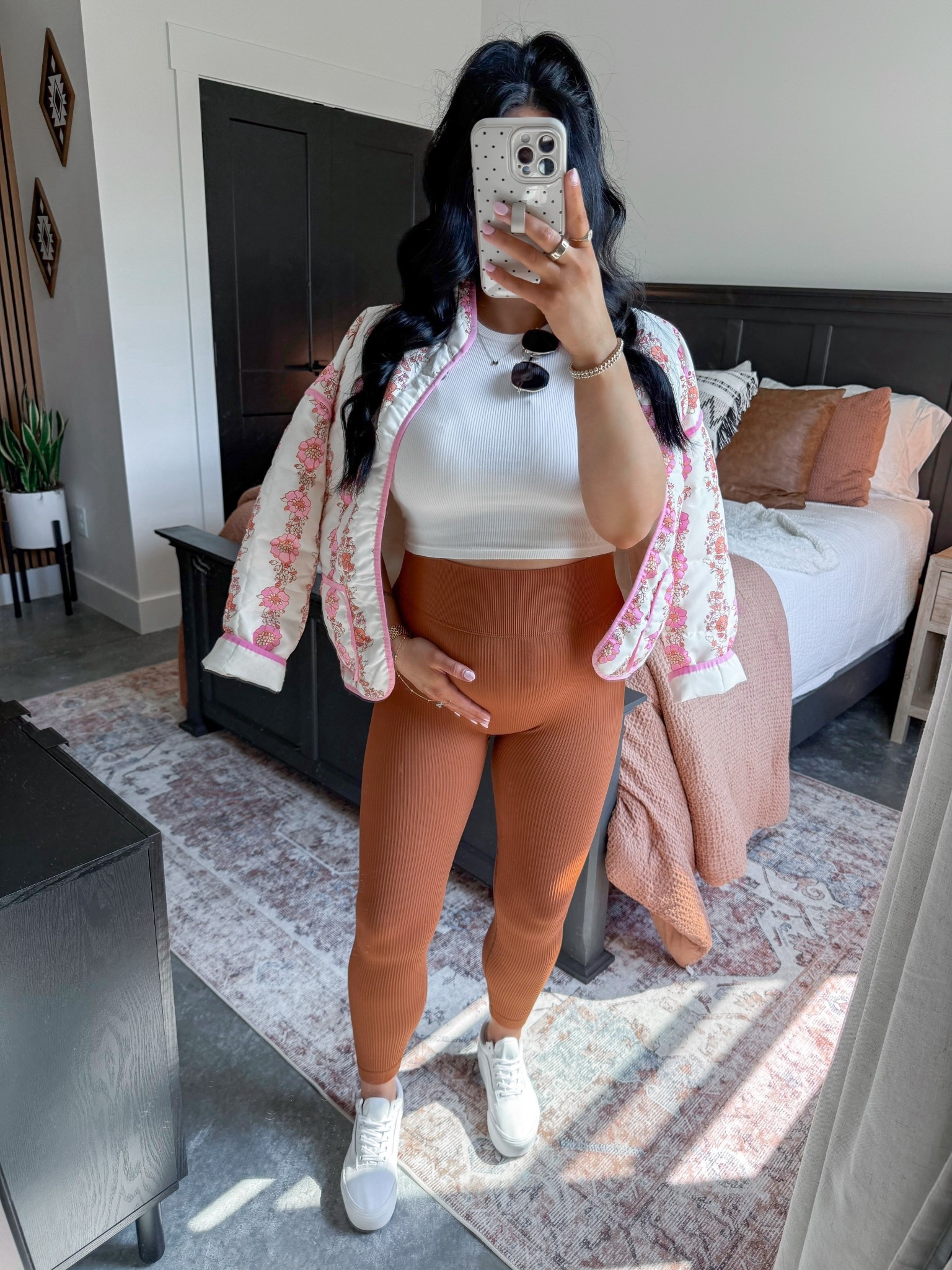 Bump Friendly Spring Athleisure Outfit 🌸

Tank Top - xs
Bralette - medium
Lightweight Jacket - small
Leggings - medium

You can catch me in athleisure outfits 24/7 👏🏼 Love the spring vibes of this one with this lightweight pink floral jacket paired with these brown ribbed leggings! Finished the look with a basic white tank top, some white platform vans sneakers & the best amazon sunglasses! 



#LTKBump #LTKootd