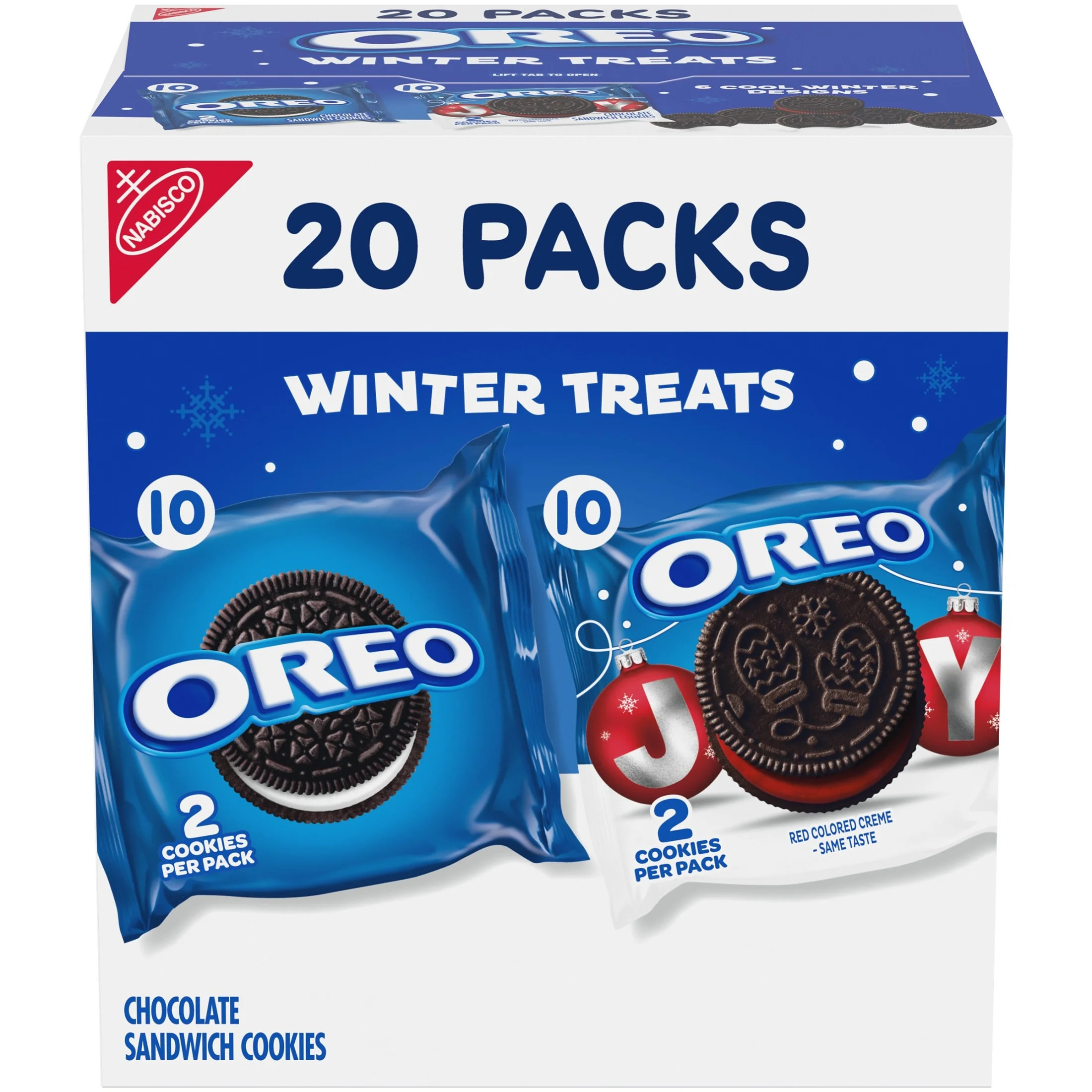 OREO Holiday Cookies Variety Pack, 20 Snack Packs | Walmart (US)