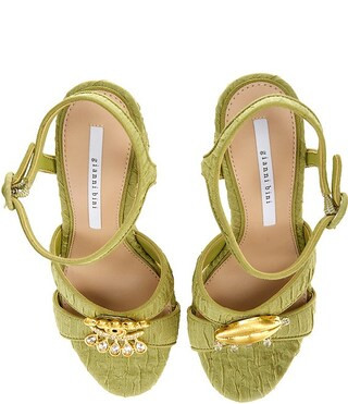 Beaux Textured Whimsical Mismatch Ornament Platform Dress Sandals | Dillard's