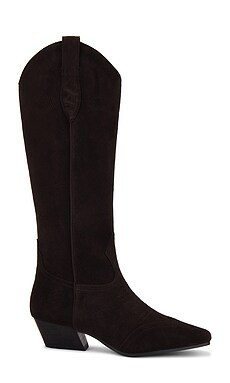 Steve Madden Dollie Boot in Brown Suede from Revolve.com | Revolve Clothing (Global)