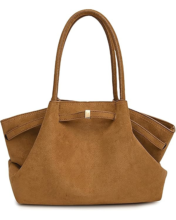 Makukke Faux Suede Tote Bag for Women, Suede Bag Hobo Handbag Women Large Vintage Shoulder Bag Pu... | Amazon (US)