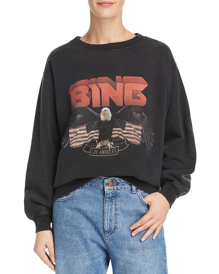 Anine Bing Vintage Eagle-Graphic Sweatshirt Back to Results -  Women - Bloomingdale's | Bloomingdale's (US)