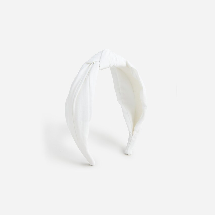 Knot headband in denim | J. Crew US