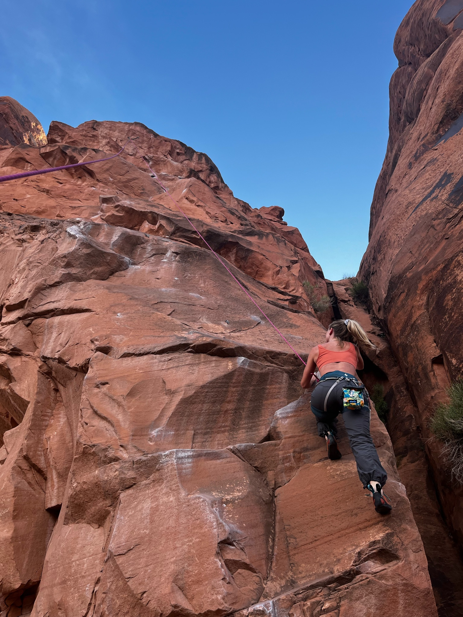 Climbing in Moab #climbing #climbingpants #moabutah