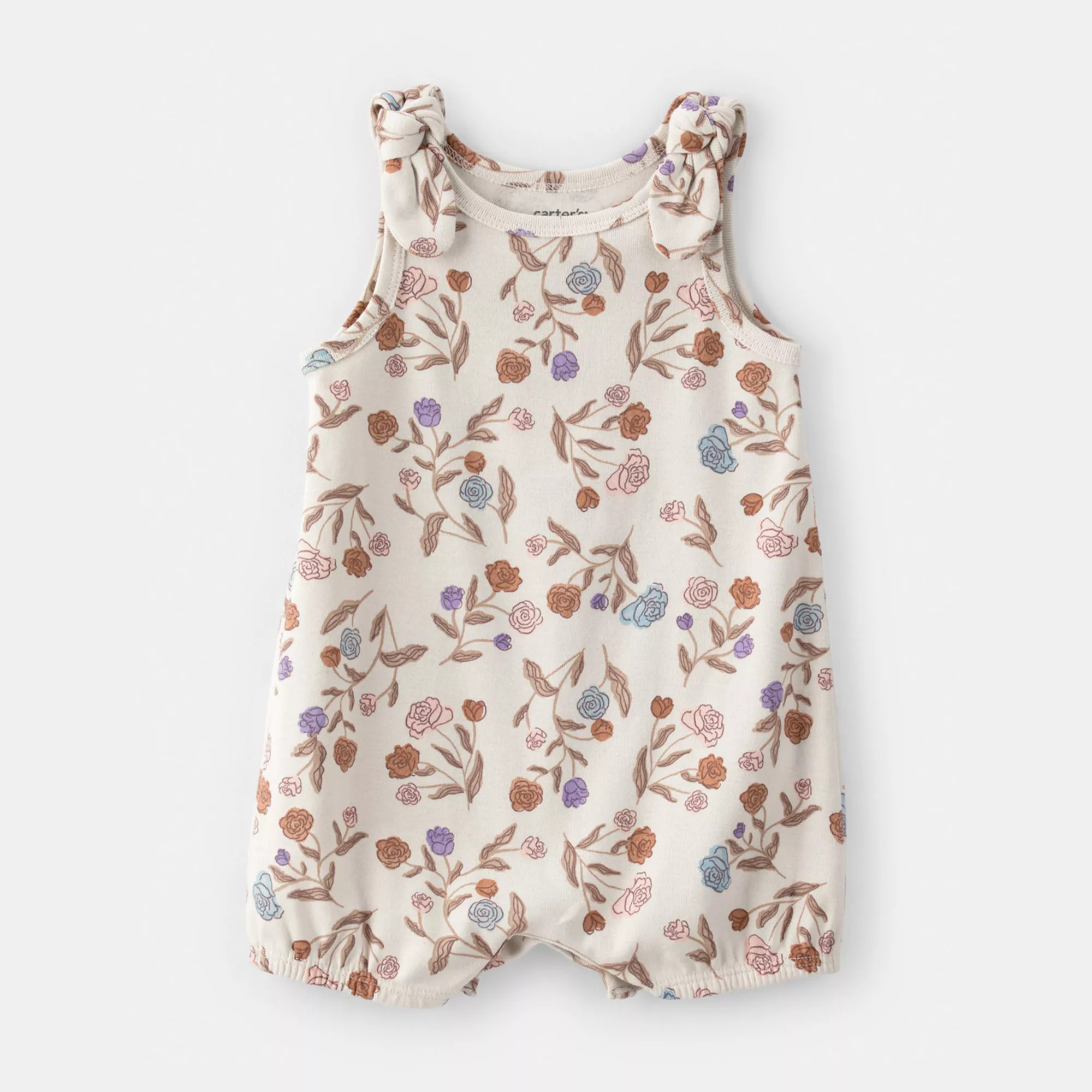 Baby Girl Carter's Floral Sleeveless Romper | Kohl's
