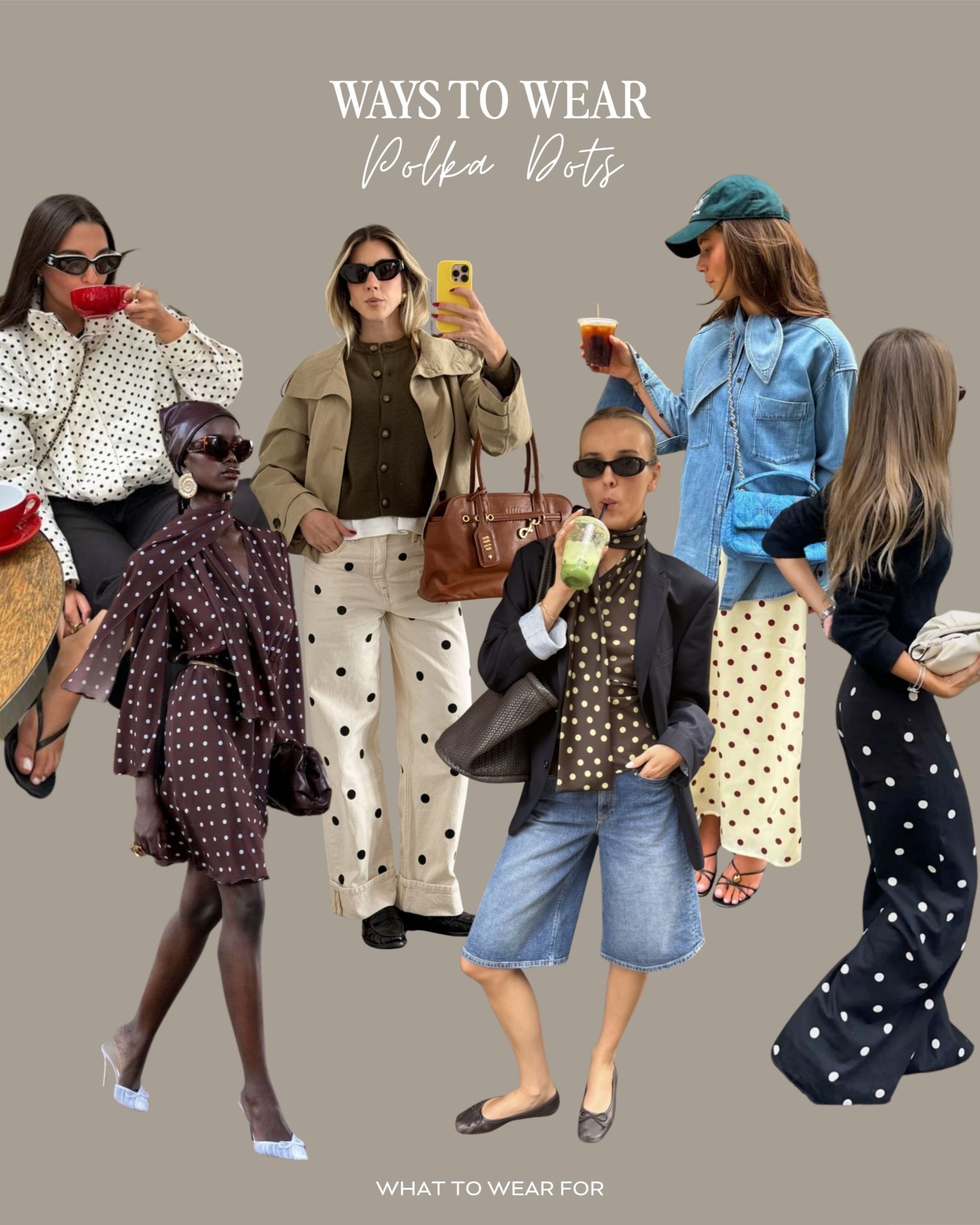 Ways to wear polka dots for spring summer 🤍

#LTKuk #LTKspring