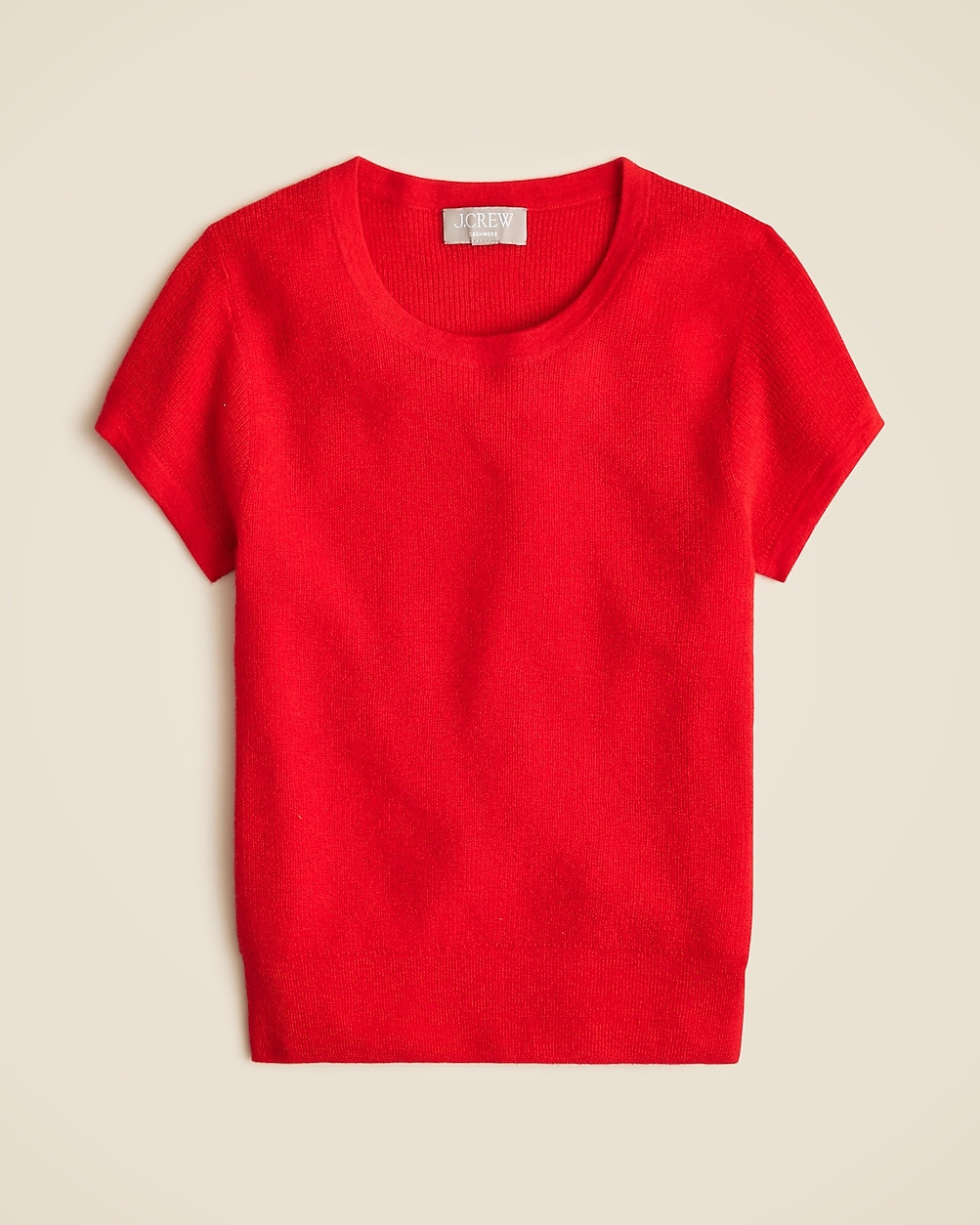 Ribbed featherweight cashmere tee | J. Crew US