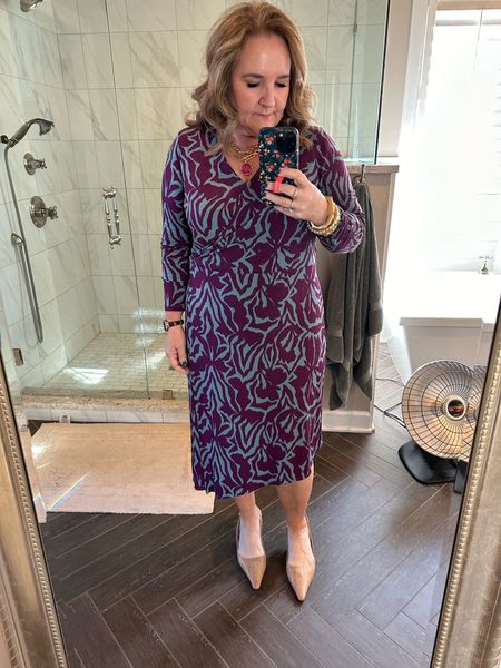 Sunday dress. And it’s under $60. Wearing a large. This line runs generous. 

Going to link my Shapeware because this dress I felt more confident with it. I wear an extra large regular. You can use my discount code for 10% off and free shipping at spanx. NANETTEXSPANX 

#LTKmidsize #LTKfindsunder100 #LTKover40