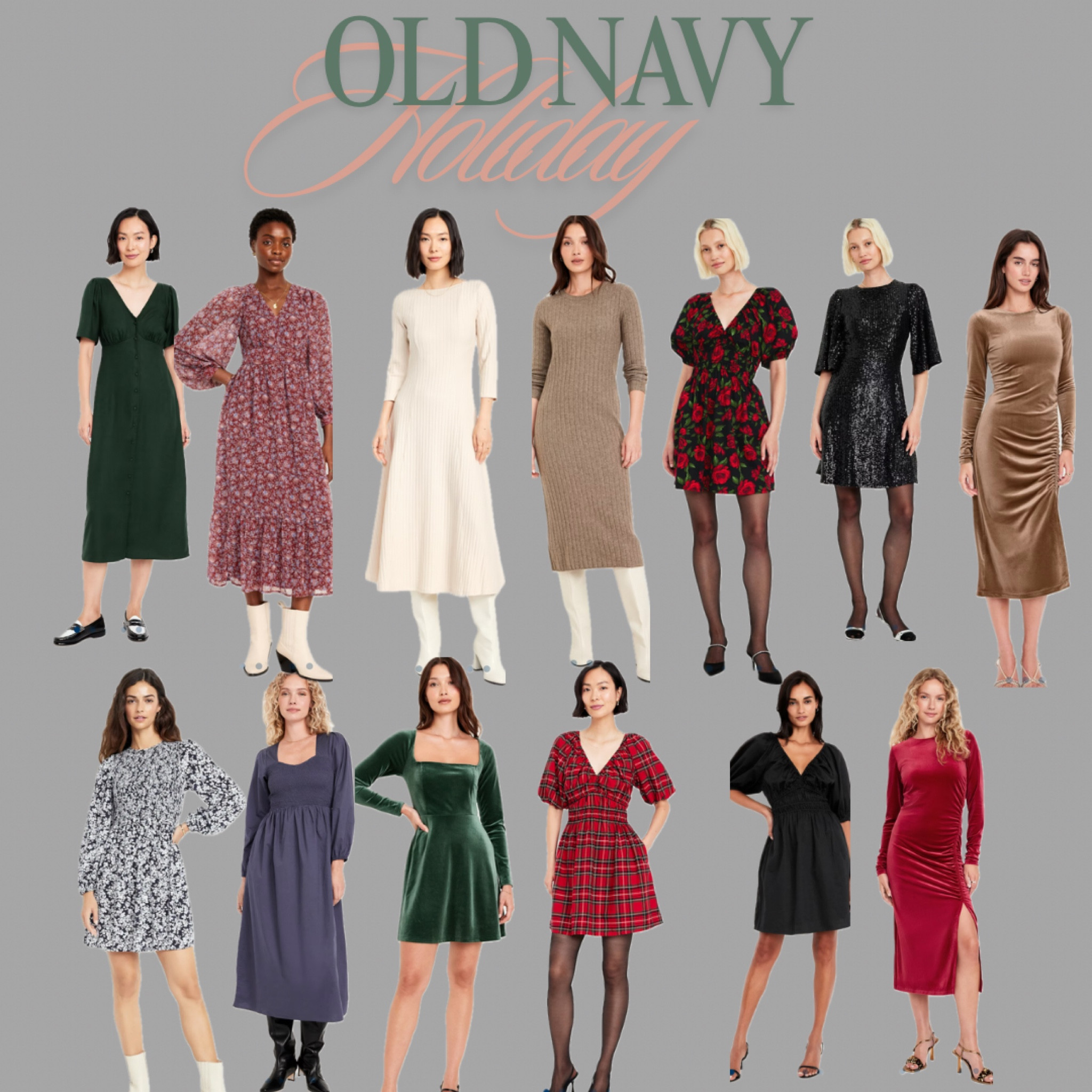 Old Navy Holiday Dresses 🌟🎄 #holidaydresses #christmasdress
#holidaydress 

#LTKHoliday #LTKSeasonal #LTKParties