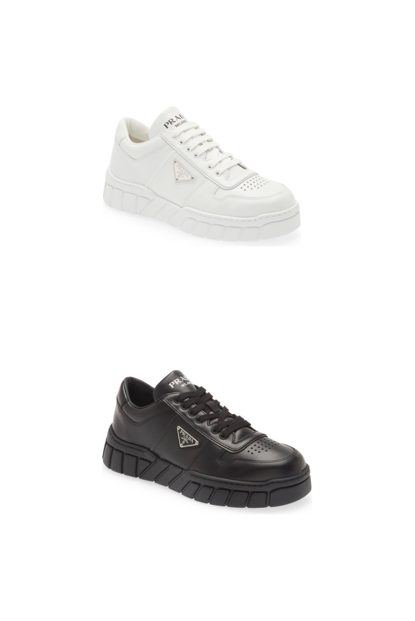 Leather sneaker Prada✨