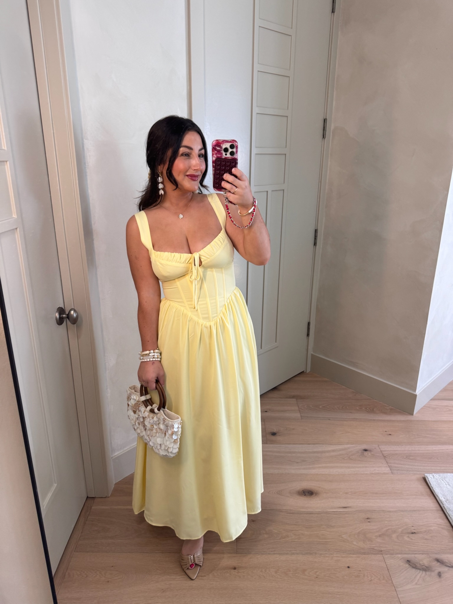Gorgeous yellow summer dress with corset detail to snatch the waist! 

Dress size small
5’0” 140 lbs 
Petite friendly

#LTKPetite #LTKTravel #LTKWedding