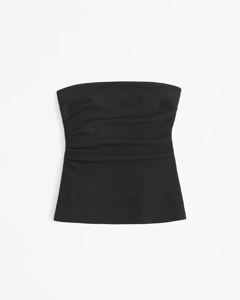 Women's Strapless Ruched Top | Women's Tops | Abercrombie.com | Abercrombie & Fitch (US)