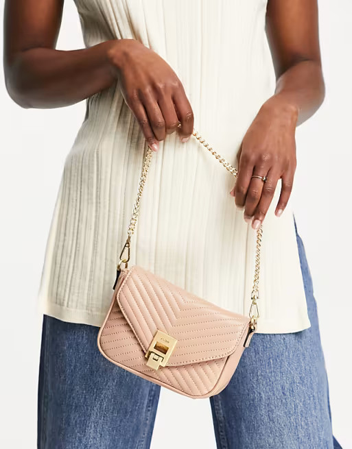 ALDO Unila cross body bag in beige quilting | ASOS (Global)