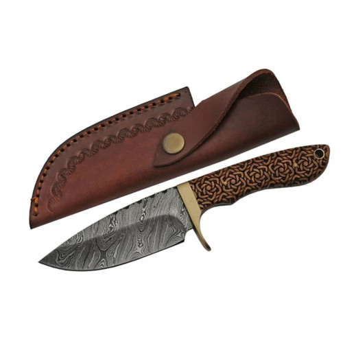 Rite Edge 9" Celtic Knot Damascus Hunter Knife | Scheels