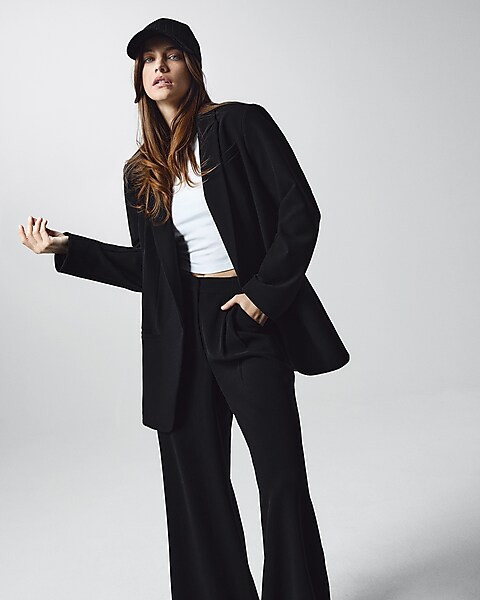 High Waisted Relaxed Trouser | Express