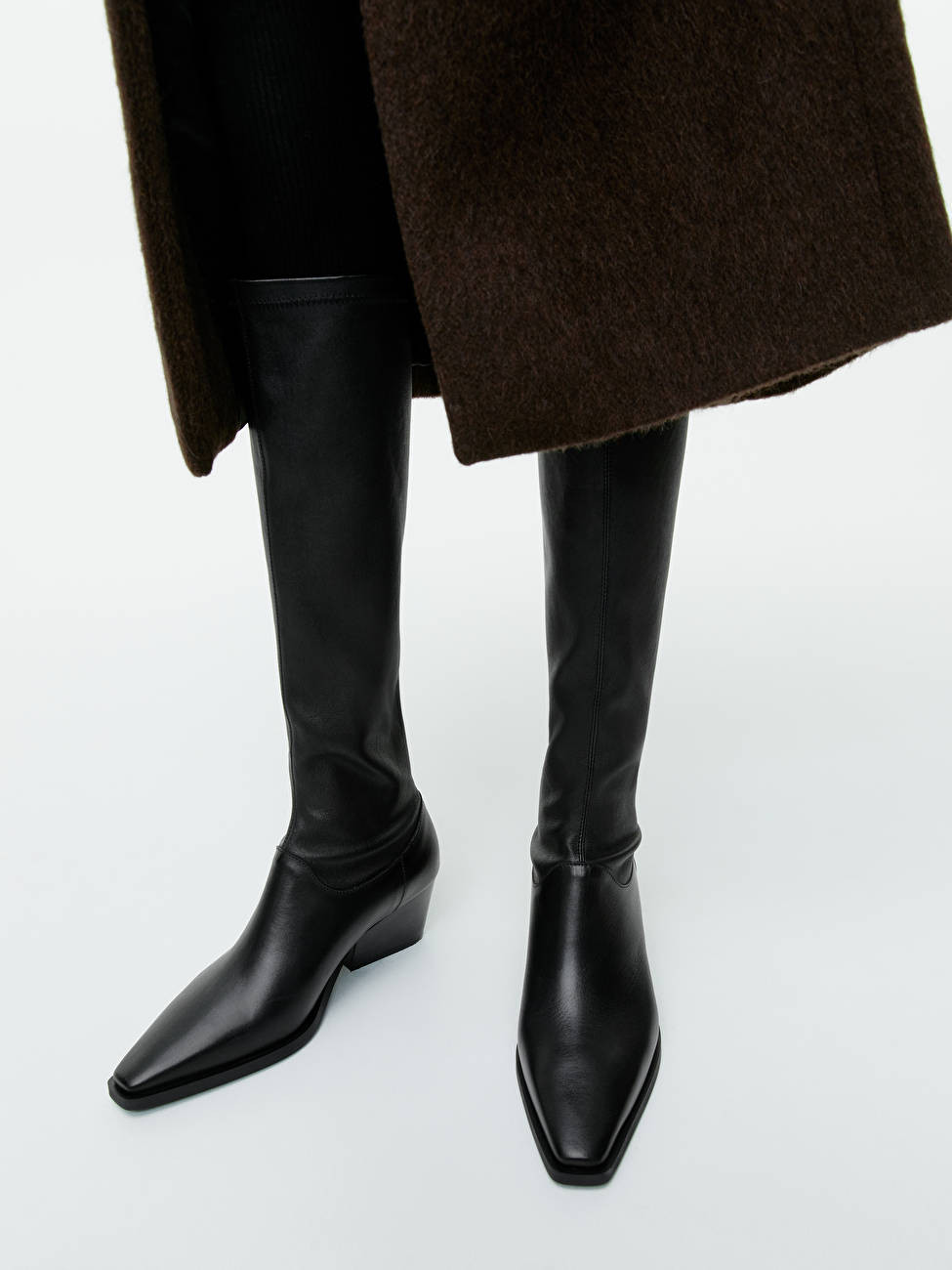 Stretch Leather Boots | ARKET (US&UK)