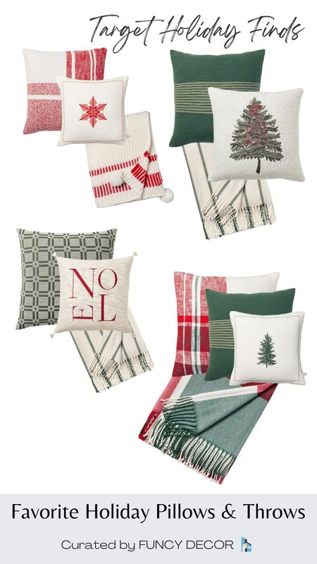 Add instant holiday to your sofa or accent chair with these festive Target pillows & throw blankets

#LTKSeasonal #LTKCyberWeek #LTKGiftGuide