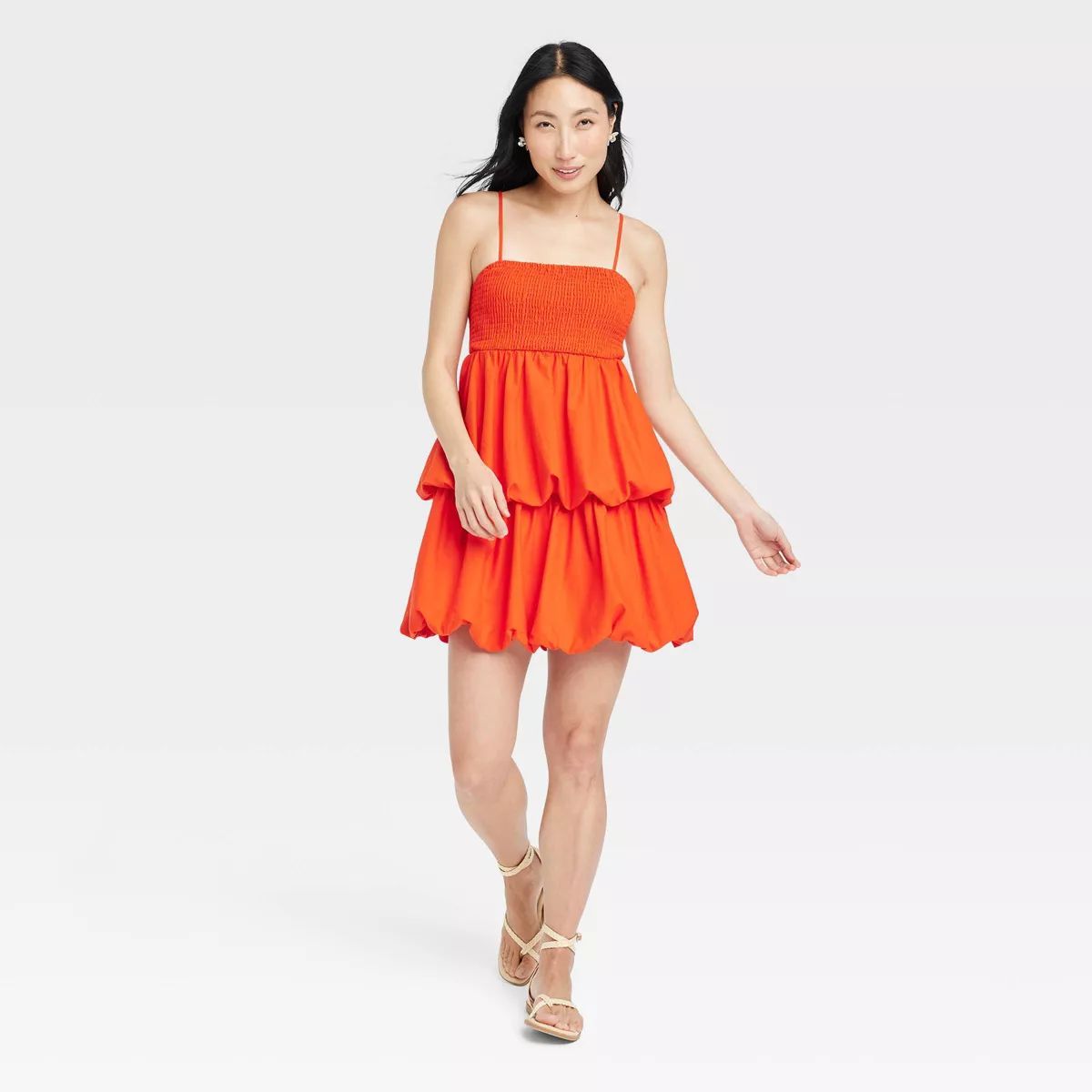 Women's Mini Bubble Dress - A New Day™ Red S | Target