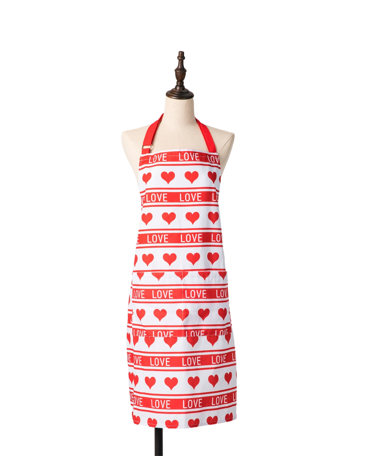 Glitzhome 31.25" Fabric Valentine's Heart Apron | Macys (US)