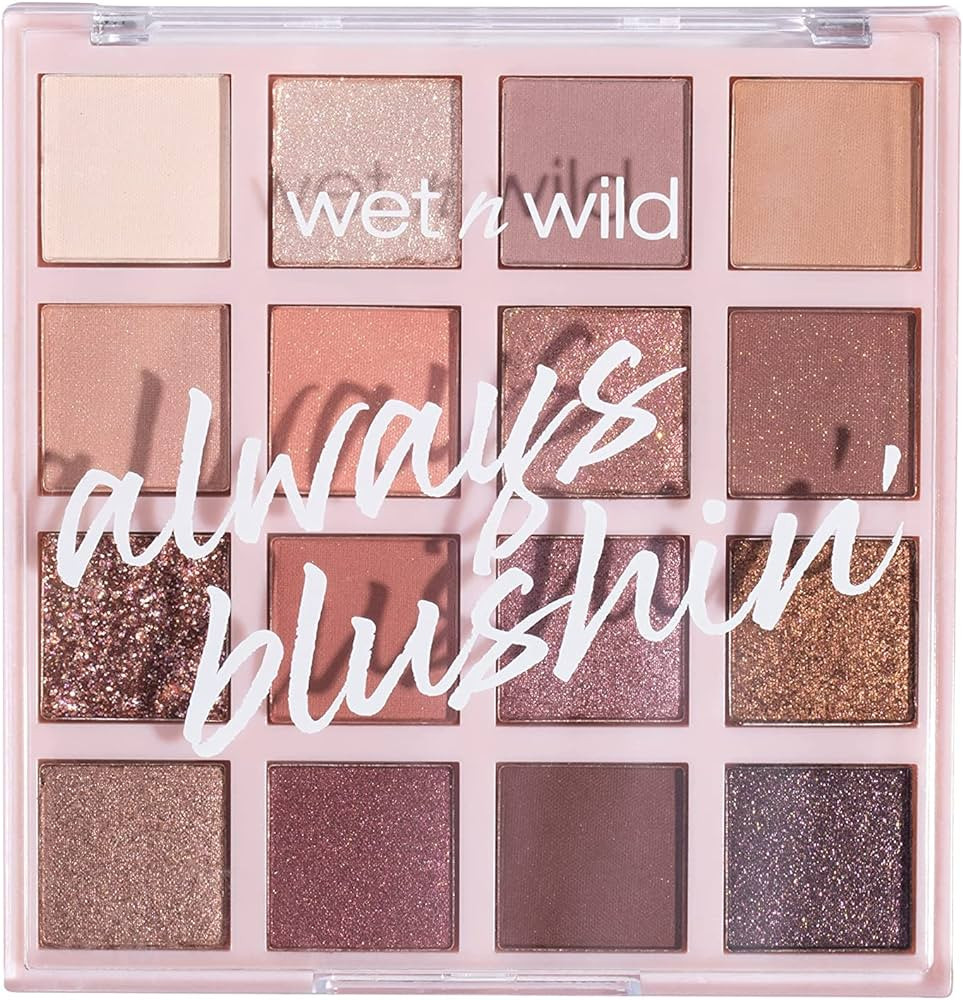 Wet n Wild Always Blushin' Eyeshadow Palette | Shimmering Matte Glitter Finishes Always Blushin' | Amazon (CA)