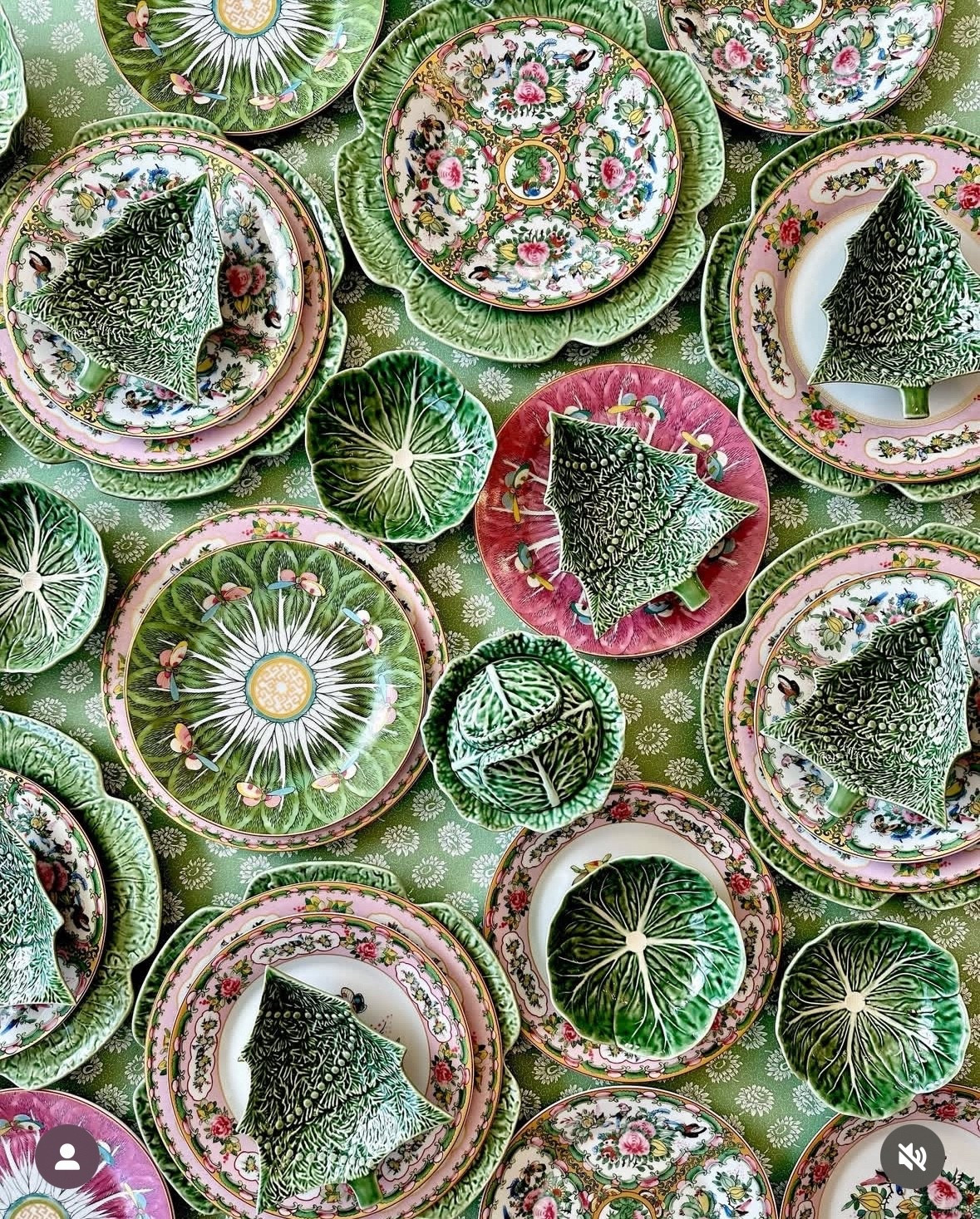 Surprisingly perfect for year round tables including Christmas Williams Sonoma Famille Rose collection paired with Bordallo Pinheiro Christmas tree bowls and cabbagewaree

#LTKHoliday #LTKHome #LTKSeasonal