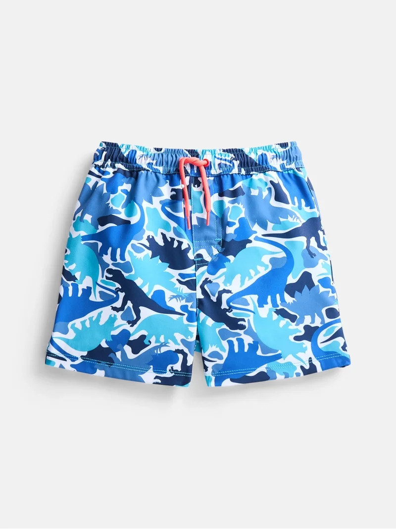 Wonder Nation Baby and Toddler Boys Printed Swim Trunks, Sizes 12M-5T | Walmart (US)